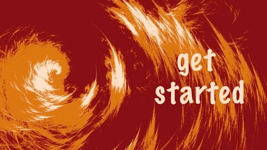 Get started with open source, orange flames