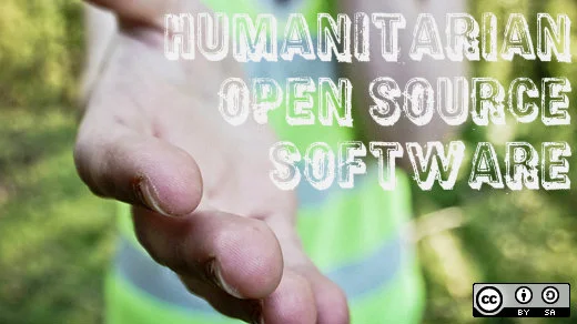 Humanitarian open source software, outreached hand