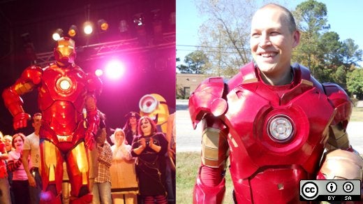 Jeremy Hansen Iron Man costume