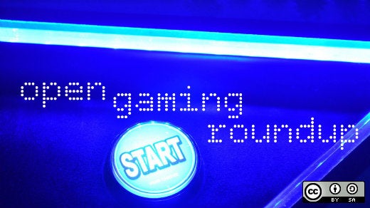 Open gaming roundup with blue light and start button