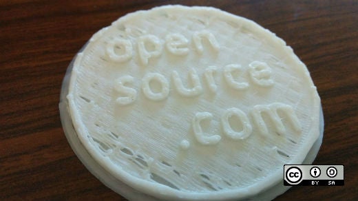 Opensource.com 3D printed coin