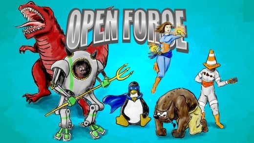 Open Force superhero characters