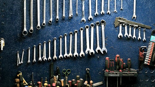 Tools in a workshop