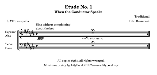 lilypond format