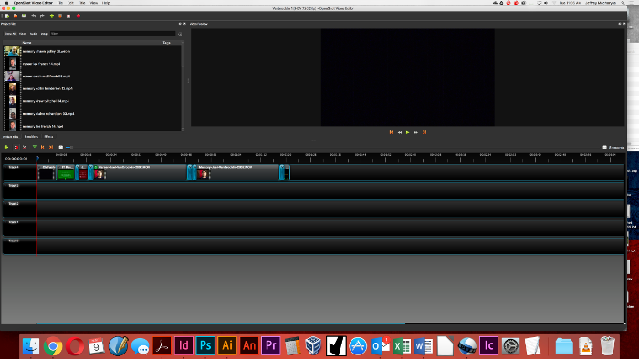 Editing video in OpenShot