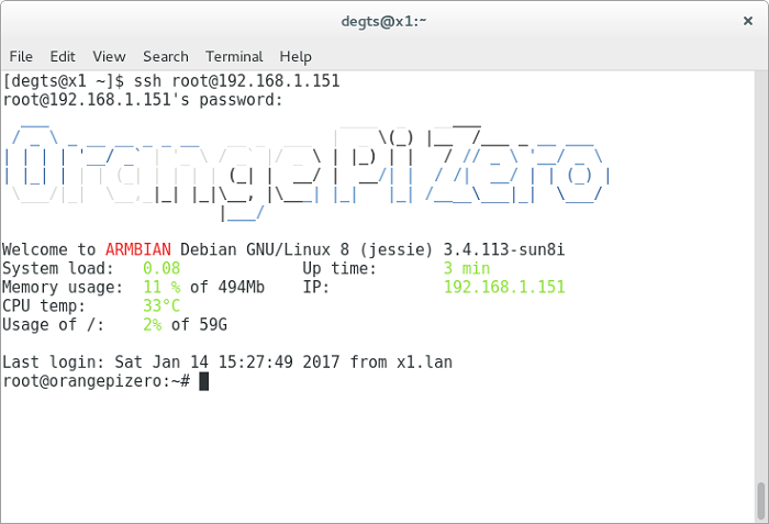 Orange Pi+ 2 – Armbian