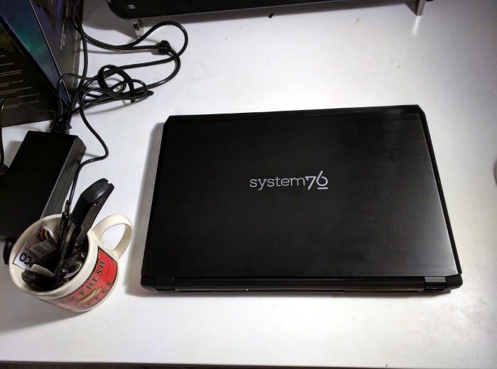 System76 Oryx Pro's top
