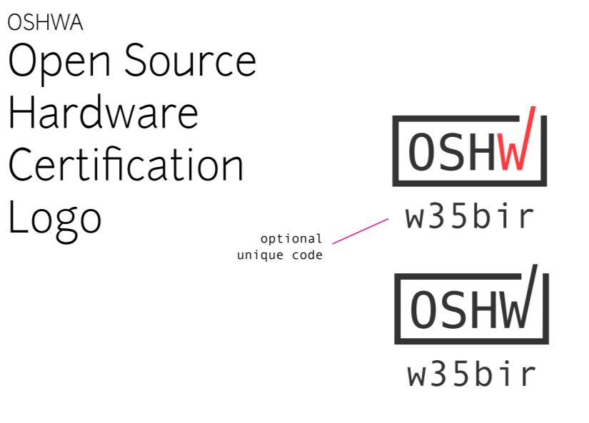 Open Source Hardware Certification logo