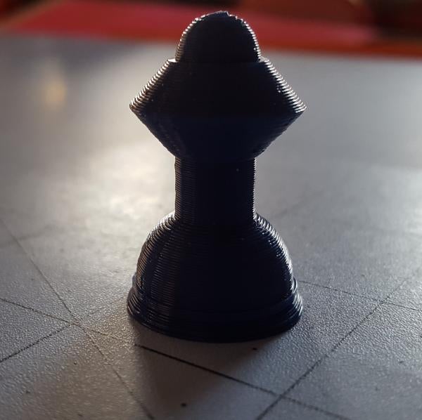 3D printing chess set pawn