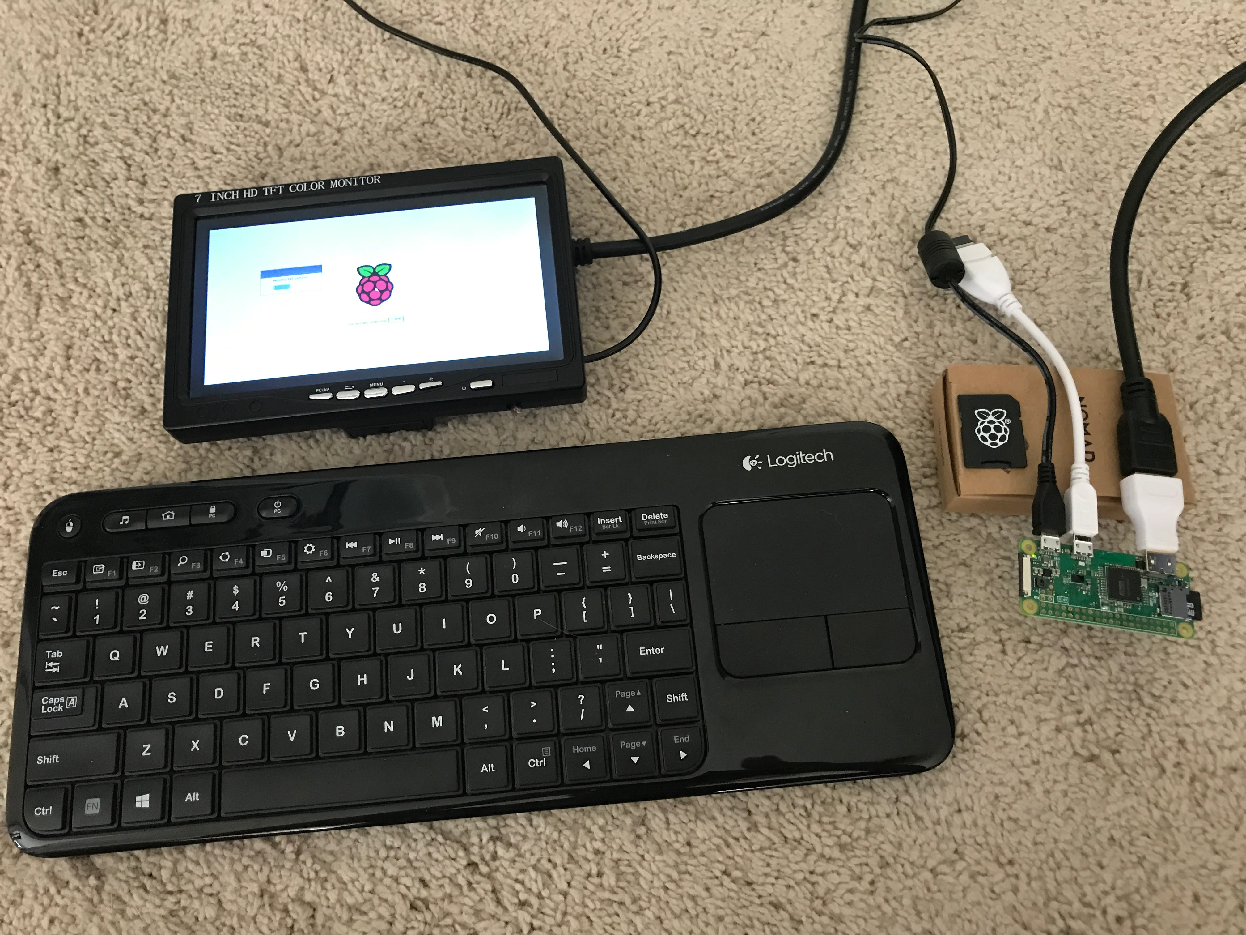 Raspberry Pi Zero W up and running