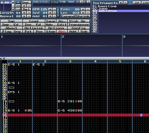 stop continuous note milkytracker