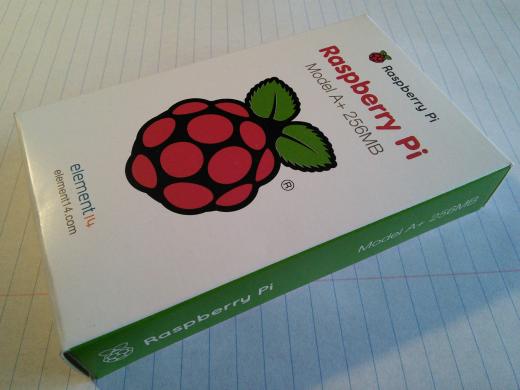 Raspberry Pi A+ box.