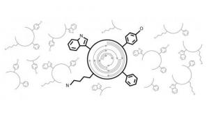 cartoon of a cyclic peptide fragmentation