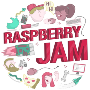 Raspberry Jam logo.