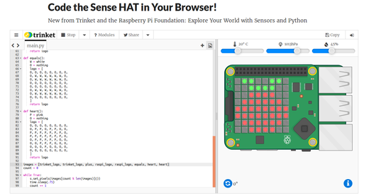 sense HAT browser emulator