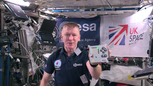 Tim Peake in the International Space Station