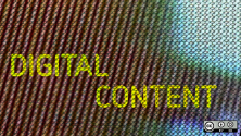 Digital content text on background