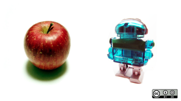 Robots deliver apples to teachers at school