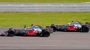 Two Formula 1 McLarens