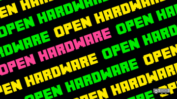 Open hardware in green, yellow, pink