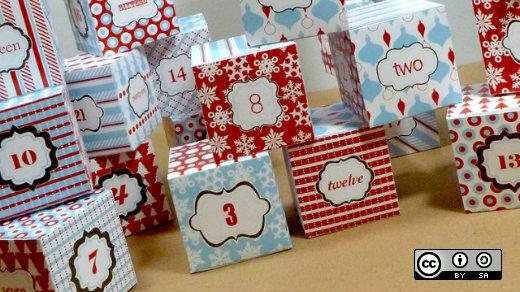 Advent calendar holiday boxes