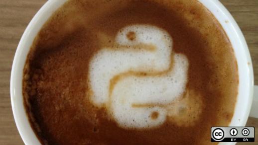 Python in a coffee cup.