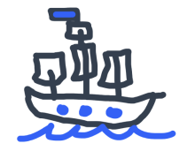 Ship sailing at sea Ship sailing at sea