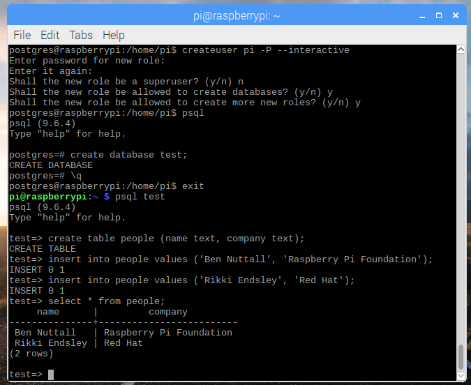 Postgres grant user full access database