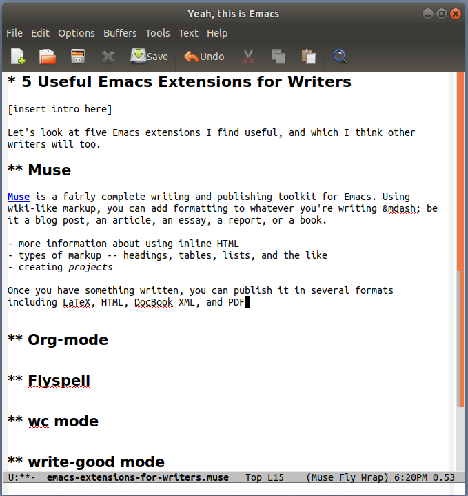 5 Emacs Modes For Writers | Opensource.com