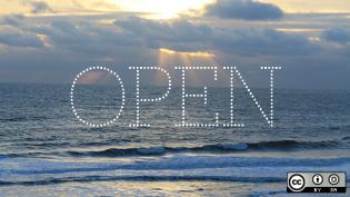 "open" over an ocean