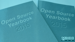 Open source yearbook cover 2015 blue