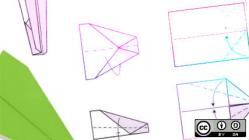 Open design for paper airplane