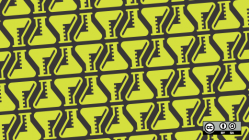 Yellow beaker pattern