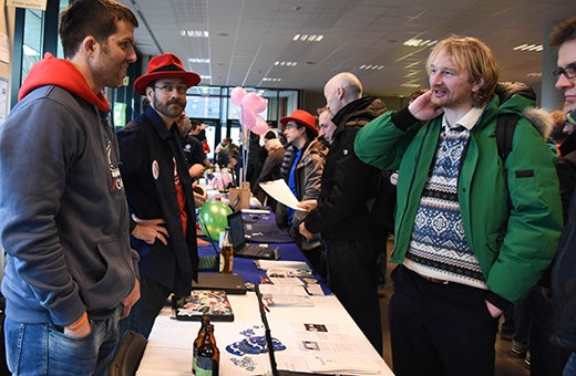 Red Hat's booth at FOSDEM 2015