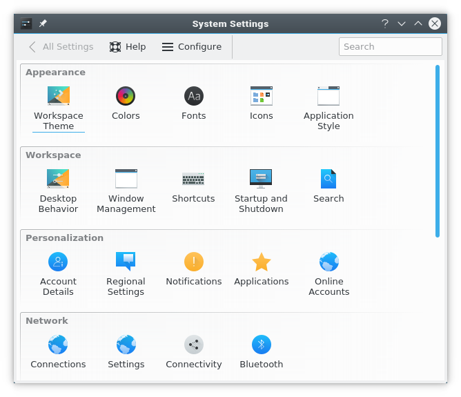 KDE System Settings