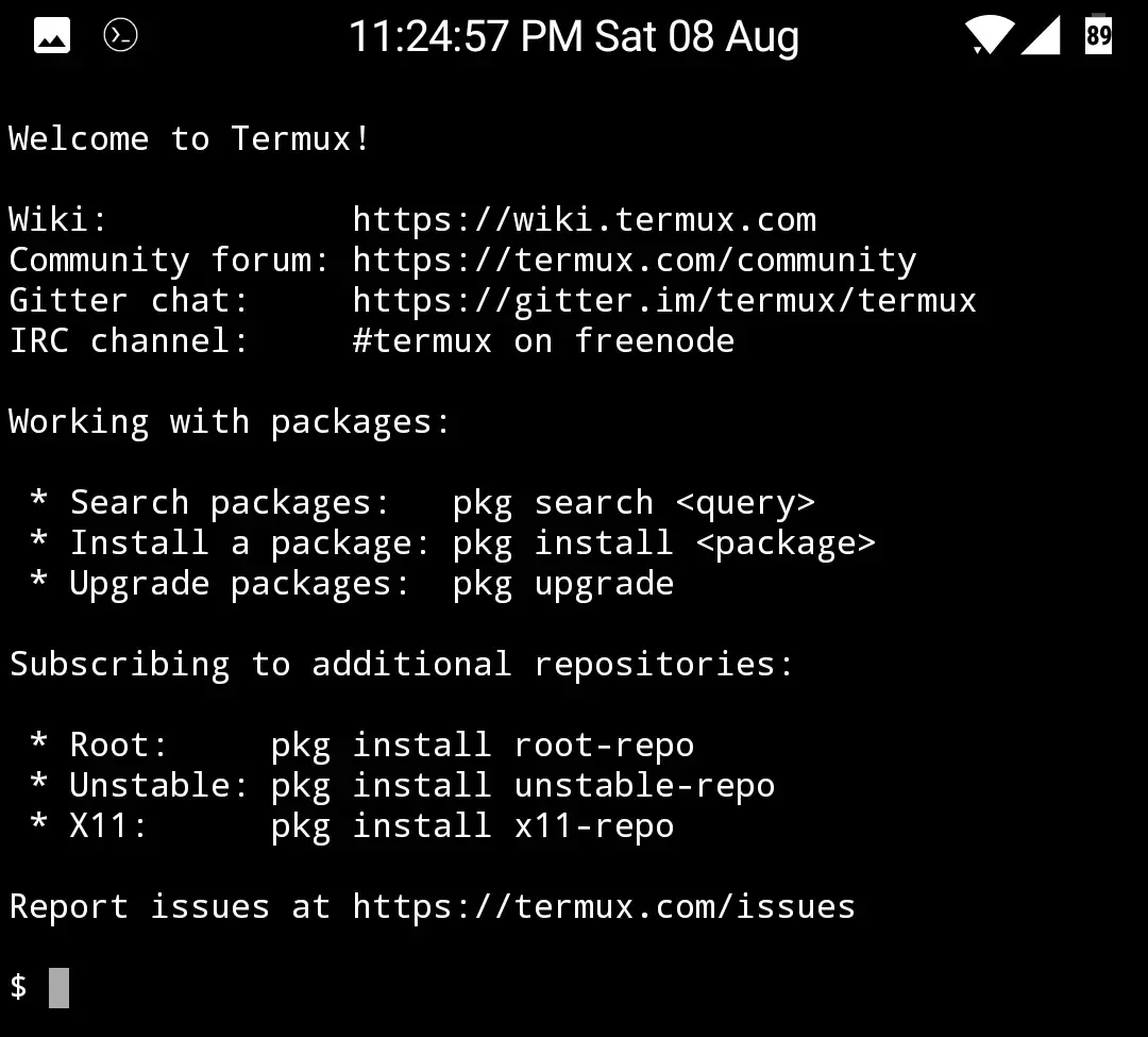 Welcome to Termux