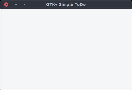 GTK+ ToDo window