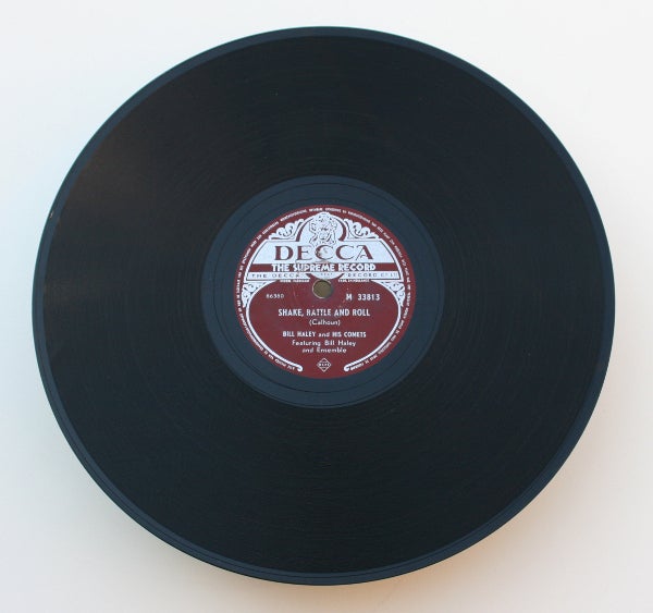 78 rpm single, "Shake, Rattle And Roll," by Bill Haley and his Comets