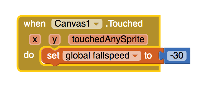 Setting the global failspeed