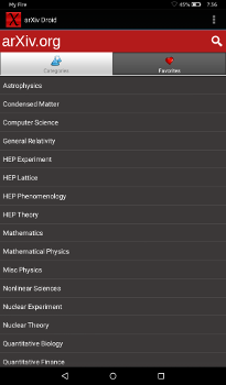arXiv Droid screenshot