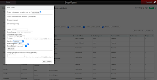 Brigham Young University's BaseTerm tool