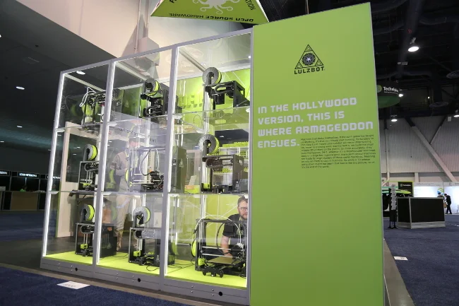 LulzBot booth at CES 2018