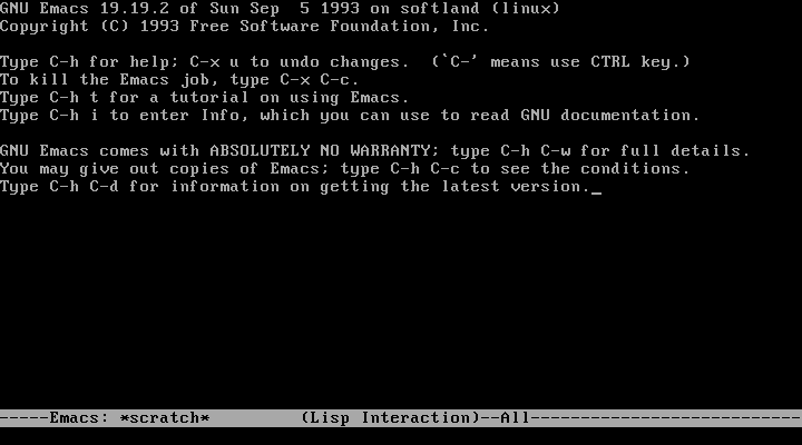 GNU Emacs programmable editor
