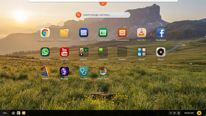 Endless OS desktop