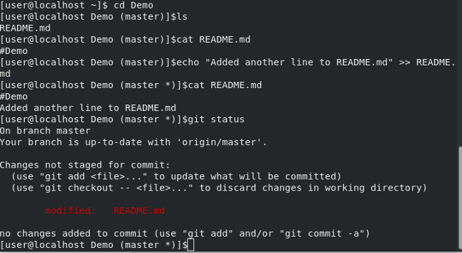 git status show all files