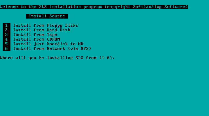 Color-enabled text-mode installer in SLS 1.05
