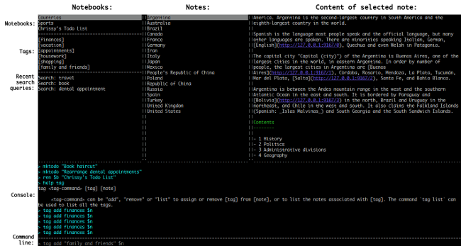 Joplin's terminal app