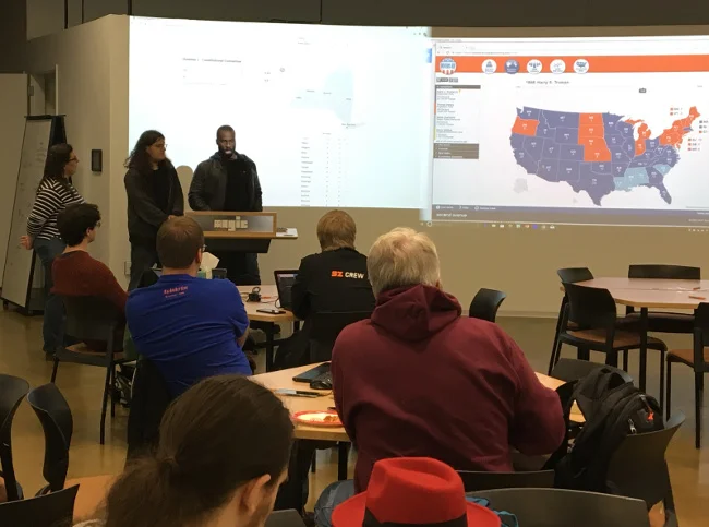 RIT election night hackathon kickoff