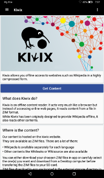 Kiwix screenshot