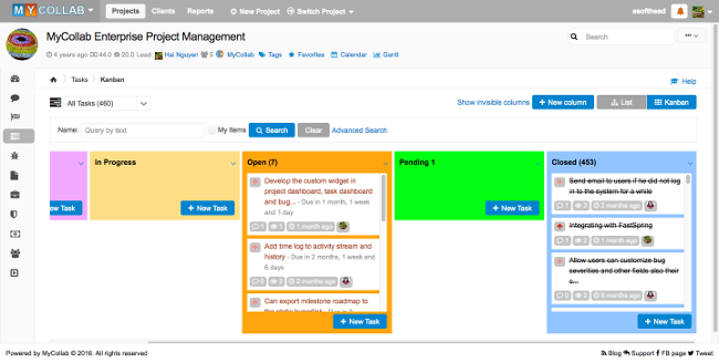 Open Source Project Management Gantt Chart